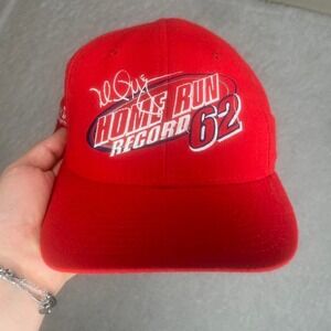 Vintage‎ USA made new era mark McGuire home run record embroidered snap back hat